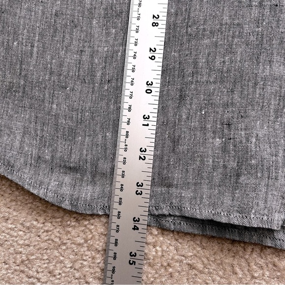 J. Jill Love Linen Long Sleeve Button Down Tunic - Picture 8 of 9